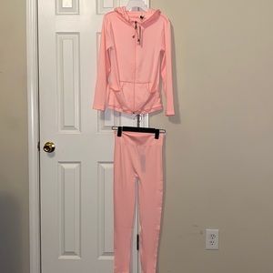 Light pink tracksuit
